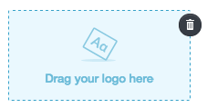 An email builder logo placeholder