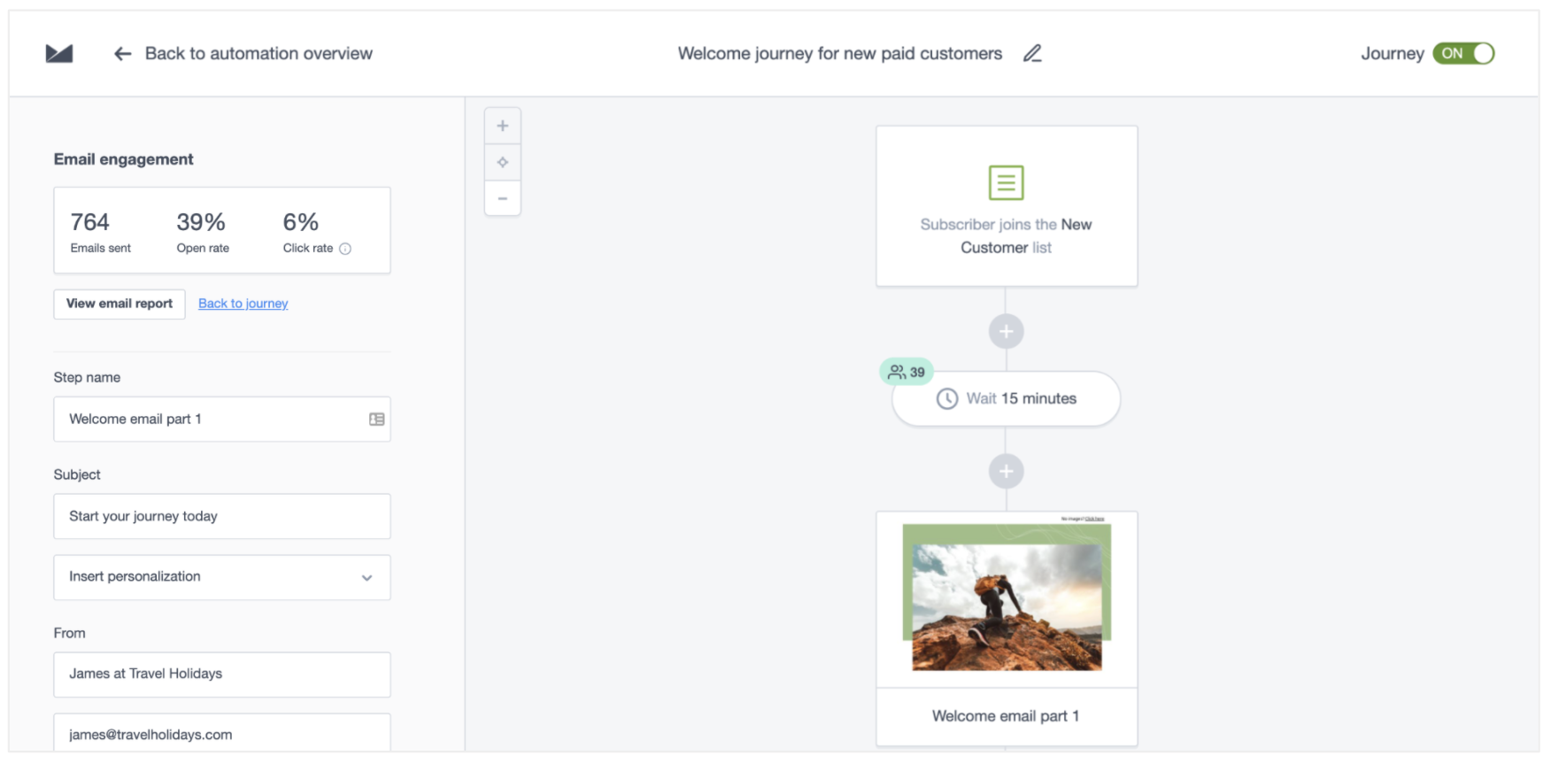 Email engagement summary