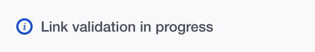 link validation